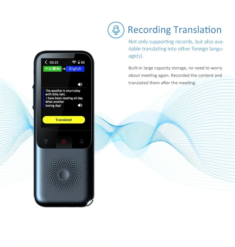 Smart Voice Translator 138 Languages Offline AI | Passport Gadgets