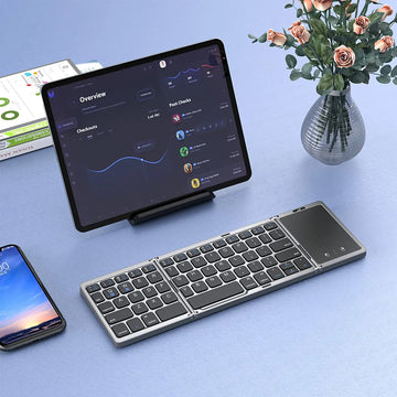 Foldable Bluetooth Keyboard with Touchpad | Passport Gadgets