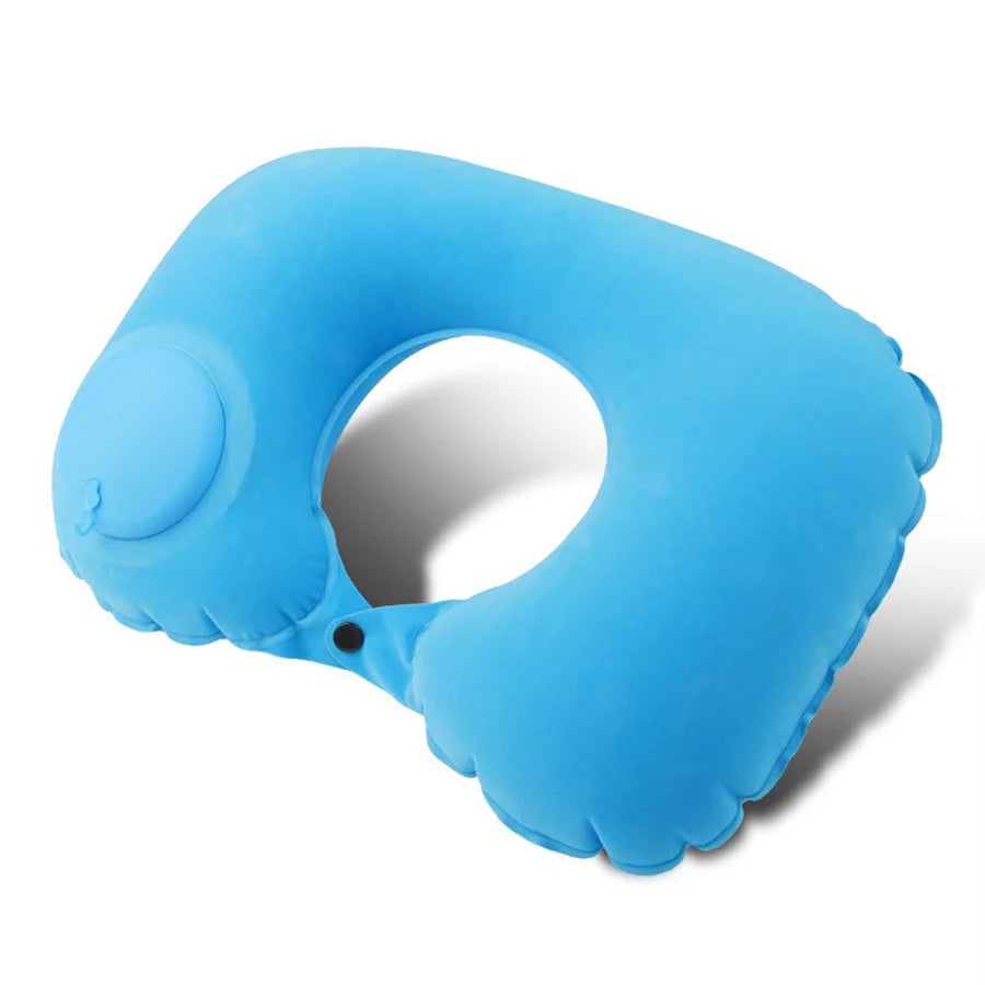Inflatable Travel Neck Pillow for Comfort | Passport Gadgets