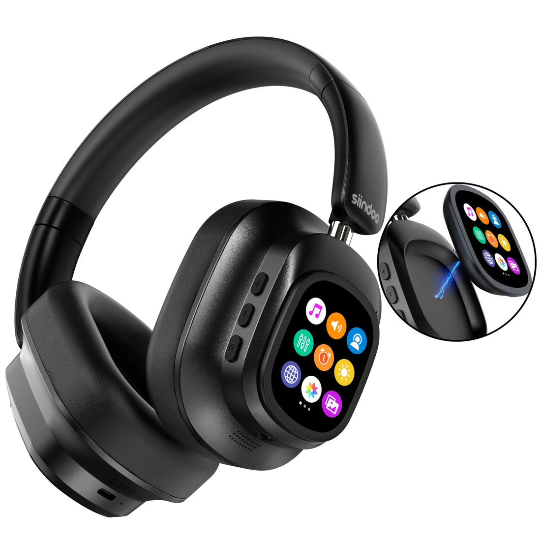 Active Noise Cancelling Wireless Headphones LED | Passport Gadgets