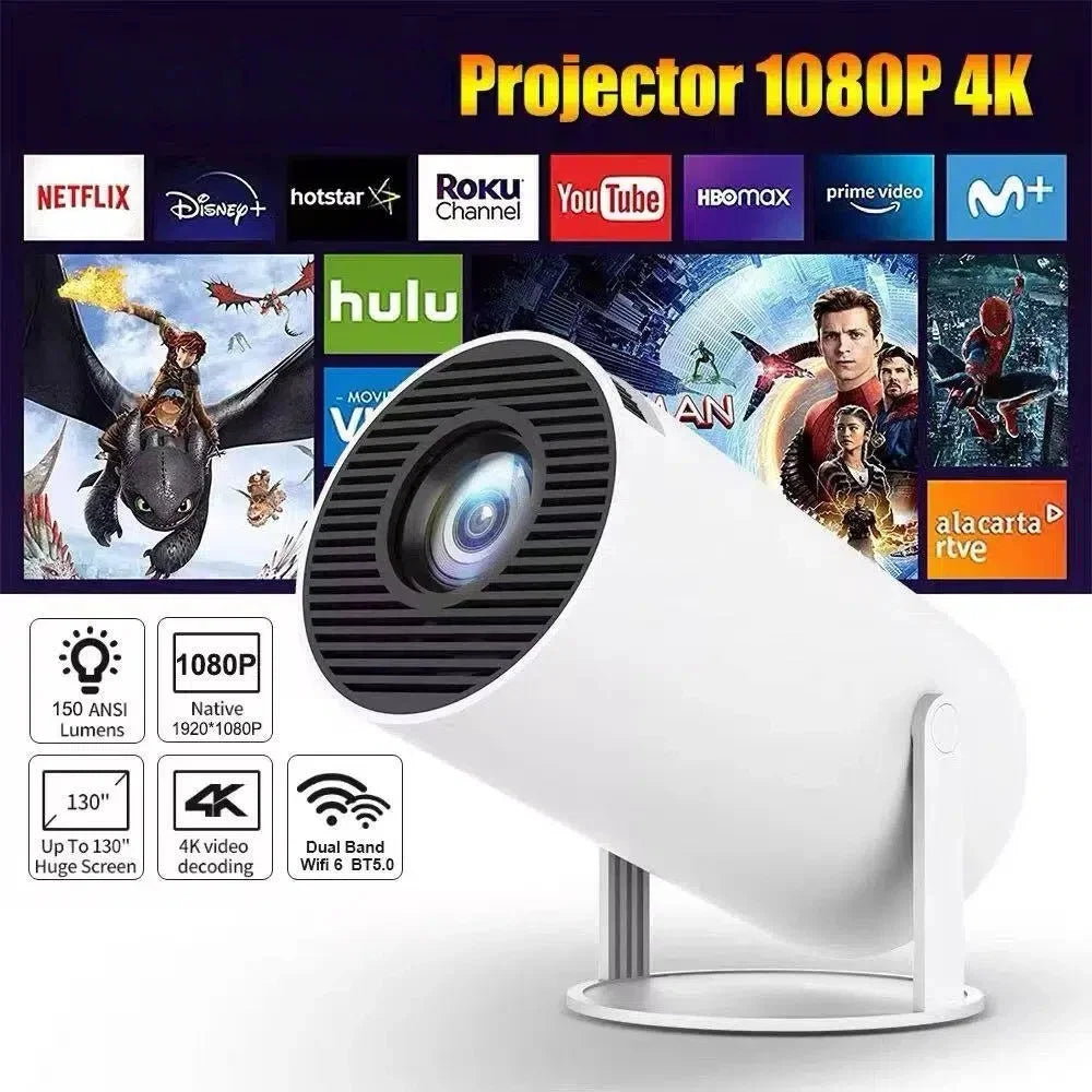 Portable Mini Projector 4K WiFi Home Cinema | Passport Gadgets