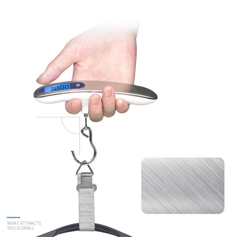 Portable Digital Luggage Scale 50kg Travel Weight Tool